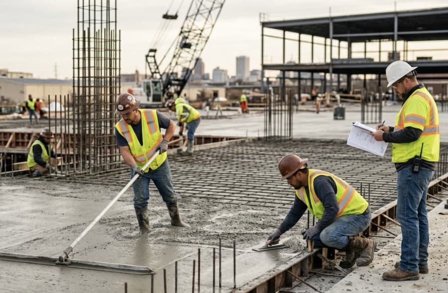 Commercial concrete work in Prosper TX