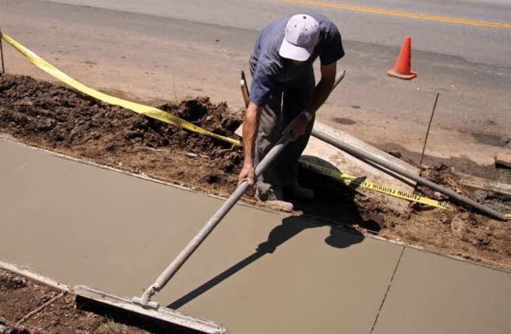 Stamped concrete driveway in Windsong Ranch